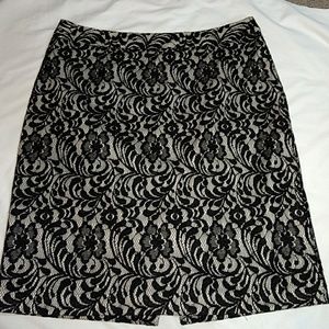 Black Lace Skirt by Worthington